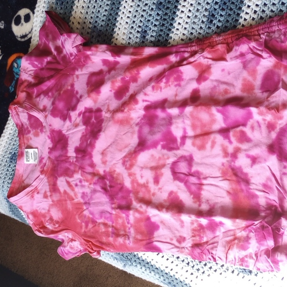 Tie dye mini dress VS